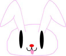 " Utchi " of rabbit mochi sticker #12007047
