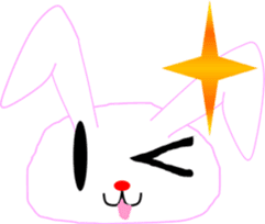 " Utchi " of rabbit mochi sticker #12007049