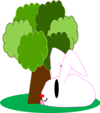 " Utchi " of rabbit mochi sticker #12007052