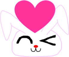" Utchi " of rabbit mochi sticker #12007056