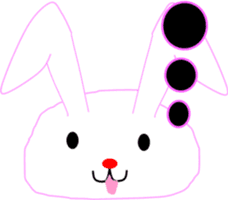 " Utchi " of rabbit mochi sticker #12007058