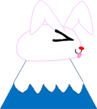 " Utchi " of rabbit mochi sticker #12007062