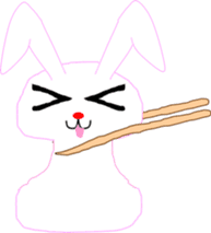 " Utchi " of rabbit mochi sticker #12007066