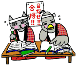 Nekokun & torikun ~student~ sticker #12007246