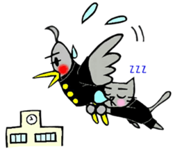 Nekokun & torikun ~student~ sticker #12007249