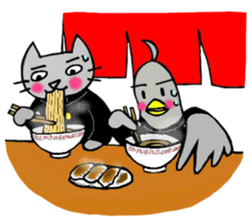 Nekokun & torikun ~student~ sticker #12007260