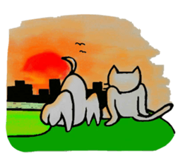 Nekokun & torikun ~student~ sticker #12007278