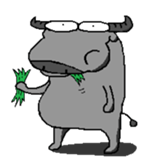 Mookun the water buffalo #2 sticker #12007452