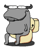 Mookun the water buffalo #2 sticker #12007453