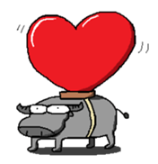 Mookun the water buffalo #2 sticker #12007464