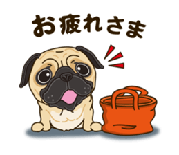 A sticker willingly. Pug 2 sticker #12007688