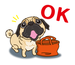 A sticker willingly. Pug 2 sticker #12007690