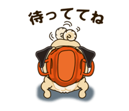 A sticker willingly. Pug 2 sticker #12007698