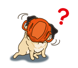 A sticker willingly. Pug 2 sticker #12007718