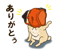 A sticker willingly. Pug 2 sticker #12007720