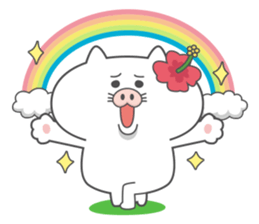 Butaneko city Hawaii Sticker sticker #12008008