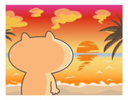 Butaneko city Hawaii Sticker sticker #12008017