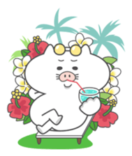 Butaneko city Hawaii Sticker sticker #12008027