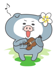 Butaneko city Hawaii Sticker sticker #12008041