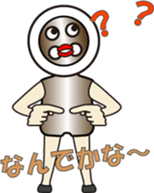 BUTTON MAN (1) sticker #12008691