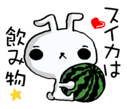 The rabbit which swelled up 4! sticker #12008817