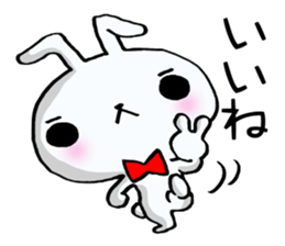 The rabbit which swelled up 4! sticker #12008825