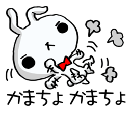 The rabbit which swelled up 4! sticker #12008835