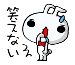 The rabbit which swelled up 4! sticker #12008843