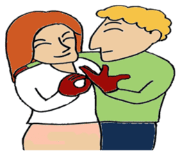 Unique people in neighborhood sticker #12008898