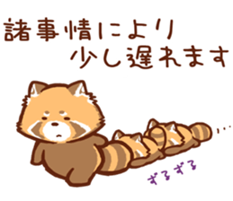 Red Panda Sticker2 sticker #12009031