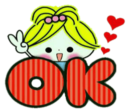 Very convenient! Girlie sticker sticker #12009454