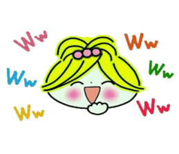 Very convenient! Girlie sticker sticker #12009467