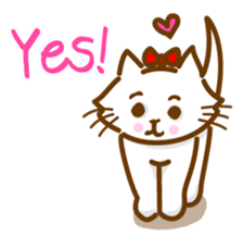 The cat loves taking a walk. sticker #12009608