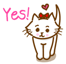 The cat loves taking a walk. sticker #12009608