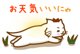 The cat loves taking a walk. sticker #12009612