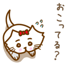 The cat loves taking a walk. sticker #12009624