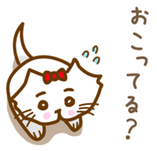 The cat loves taking a walk. sticker #12009624