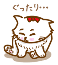 The cat loves taking a walk. sticker #12009629