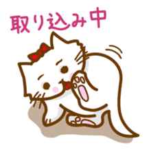 The cat loves taking a walk. sticker #12009634