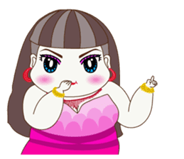 Pretty Chubby girl : Susie 3 (Eng) sticker #12010475