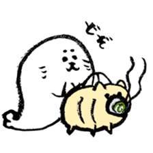 summer calligraphy pen seal life. sticker #12011249