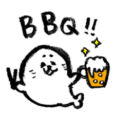 summer calligraphy pen seal life. sticker #12011259