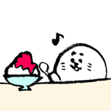 summer calligraphy pen seal life. sticker #12011260