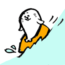 summer calligraphy pen seal life. sticker #12011265