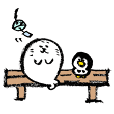 summer calligraphy pen seal life. sticker #12011275