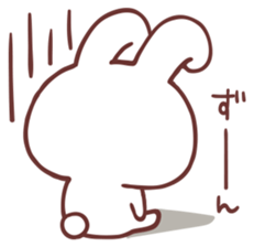 love love white rabbit 2 sticker #12011473