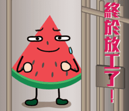 Little Watermelon again sticker #12011930