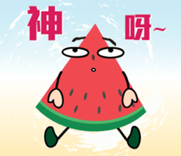 Little Watermelon again sticker #12011951
