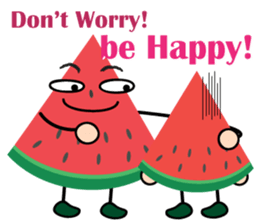 Little Watermelon again sticker #12011956