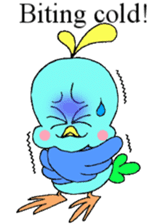Happy Blue Bird [Fuku] English sticker #12012758